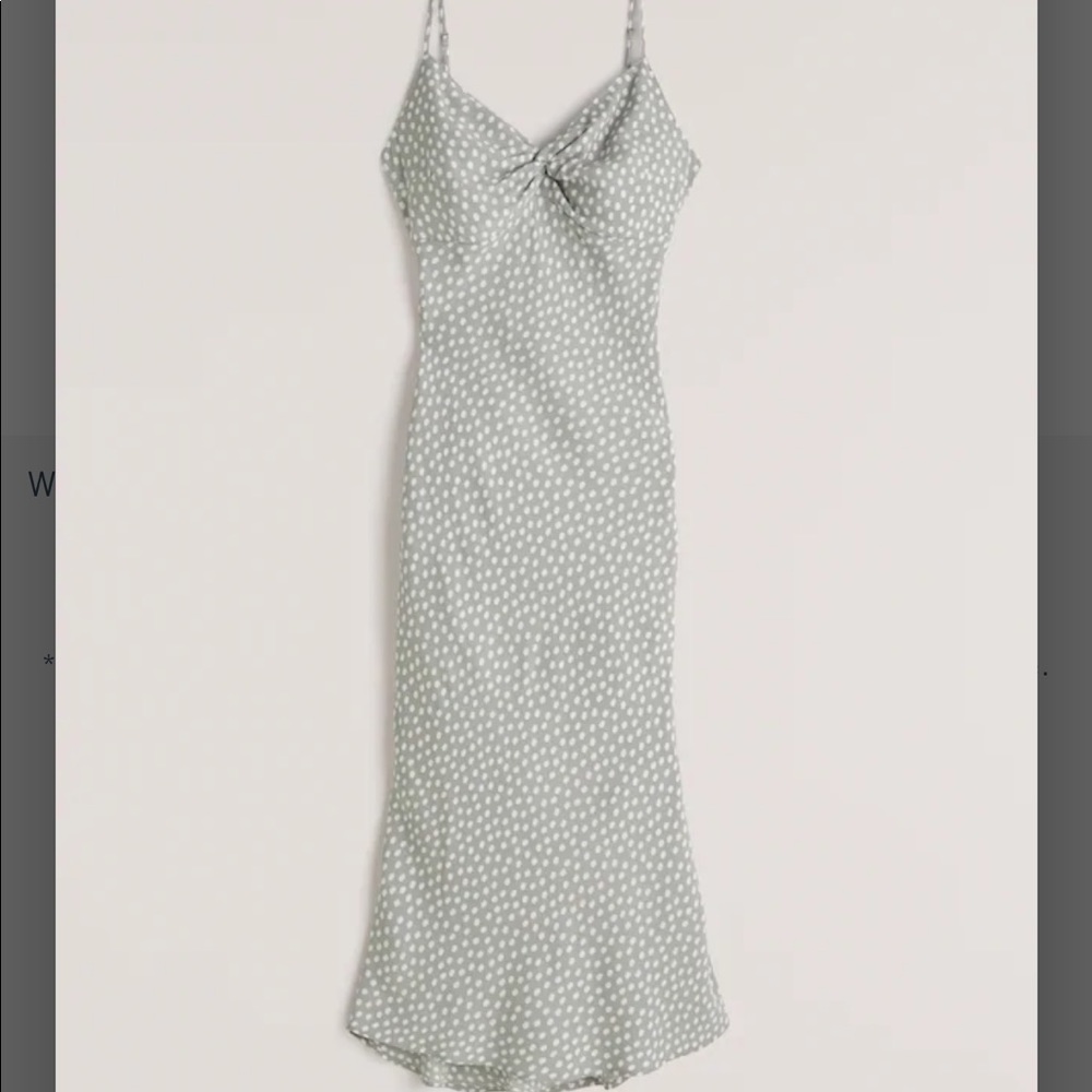 Mint green slip dress